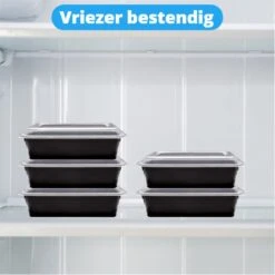Meal Prep Bakjes - 10 Stuks - 1 Compartiment - Vershoudbakjes - Meal Prep - 1L - Magnetron Bakjes Met Deksel - Vershouddoos -Mepal shop 1200x1200 1509