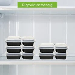 Meal Prep Bakjes - 15 Stuks - 3 Compartimenten - Vershouddoos - Lunchbox - Plastic Bakjes Met Deksel - Magnetronbestendig - Vaatwasserbestendig - Vriezerbestendig -Mepal shop 1200x1200 1512