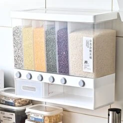 Food Dispensers - Cereal & Noten Dispensers - Rijst Dispensers - 6 Containers - Wit - -Mepal shop 1200x1200 1531