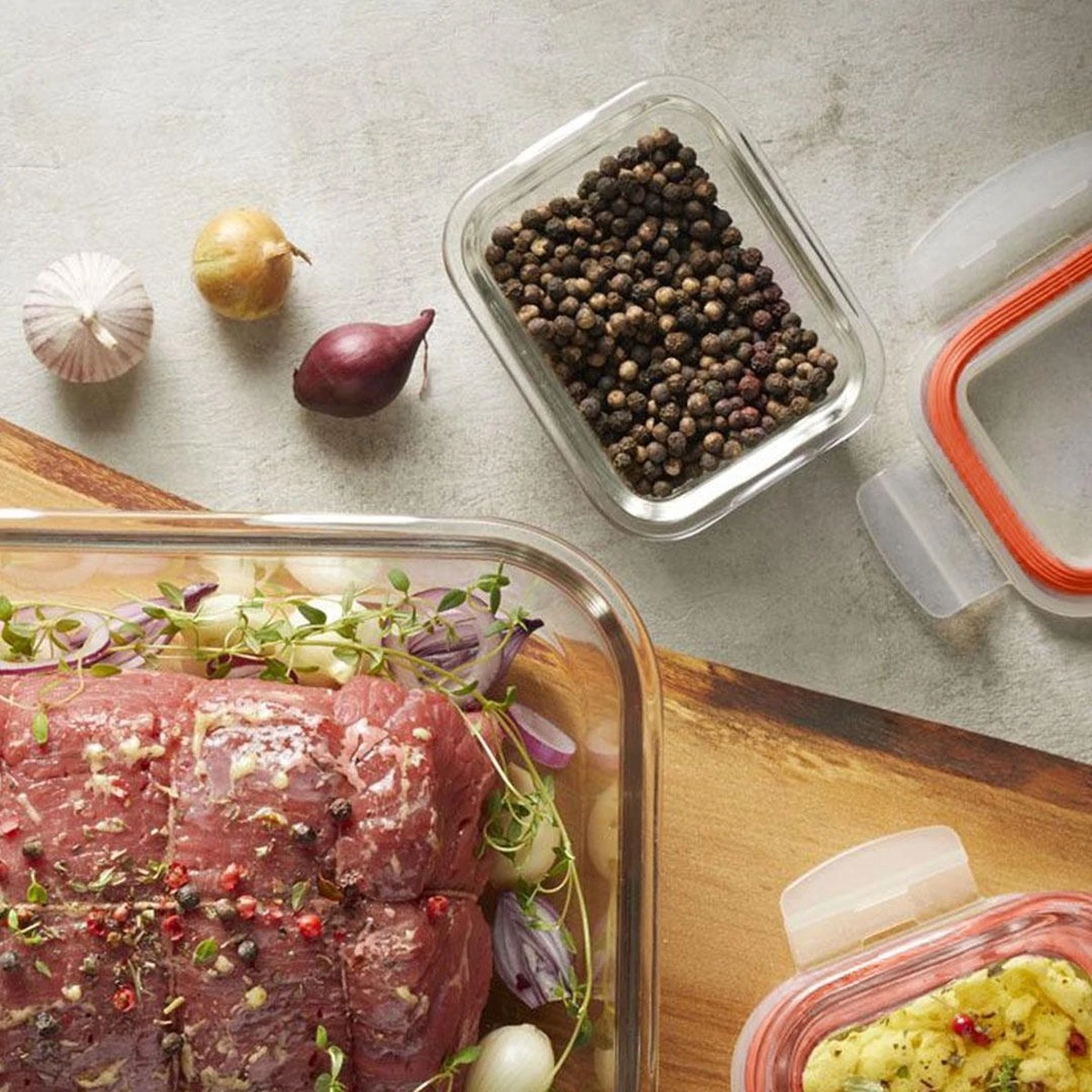 Lock&Lock Glazen Mini Vershoudbakjes - Glazen Bakjes Met Deksel - Ovenschaaltjes Met Deksel - Set Van 9 Stuks - 160 Ml 9 Lock&Lock Glazen Mini Vershoudbakjes - Glazen Bakjes Met Deksel - Ovenschaaltjes Met Deksel - Set Van 9 Stuks - 160 Ml - Afbeelding 7