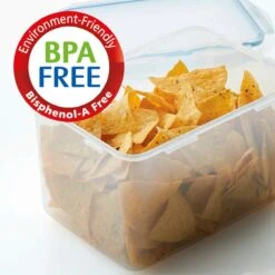 Lock&Lock Vershoudbakjes - Vershouddoos Voor Brood - Brooddoos - Broodtrommel - Bewaardoos Met Deksel - 100% Luchtdicht - BPA Vrij - Set Van 2 - 3,9 Liter - Transparant -Mepal shop 1200x1200 1575