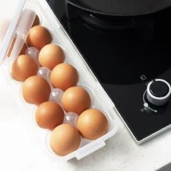 Lock&Lock Eierdoos - Eieropbergbox - Koelkast Organizer - Voor 12 Eieren - Transparant -Mepal shop 1200x1200 1583