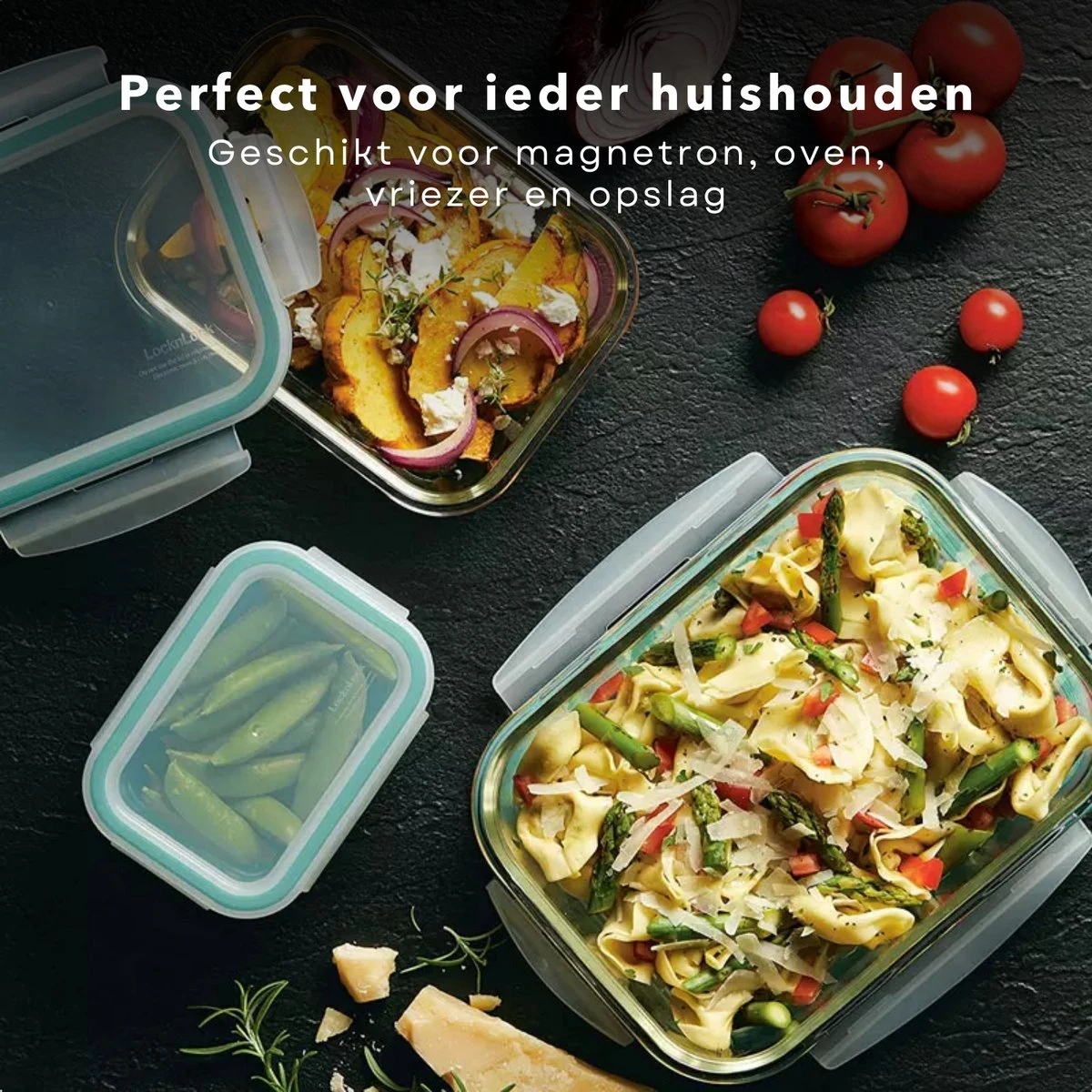 Cheqo® Stevige Glazen - Vershoudbakjes - Meal Prep Bakjes - Lunchbox - Diepvriesbakjes - Vershouddoos - Magnetron Bakjes Met Deksel - Geschikt Voor Oven En Magnetron - Glas - 3 Stuks 4 Cheqo® Stevige Glazen - Vershoudbakjes - Meal Prep Bakjes - Lunchbox - Diepvriesbakjes - Vershouddoos - Magnetron Bakjes Met Deksel - Geschikt Voor Oven En Magnetron - Glas - 3 Stuks - Afbeelding 2