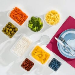 Vershoudbakjes - Meal Prep Bakjes - Lunchbox - Diepvriesbakjes - Vershouddoos - Vershoudbakjes Set - Plastic Bakjes - Voedselcontainer - Magnetron Bakjes Met Deksel - 18 Stuks - BPA Vrij - Stosh -Mepal shop 1200x1200 1599