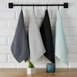 Tuiste Set Van 4, Grijs, Microvezel Microvezeldoeken, Permium Poetsdoeken, Stofdoeken, Nano Poetsdoeken, Micro Magic Magische Doeken, Multifunctionele Reinigingsdoeken, Set Van 4, 37 X 57 Cm -Mepal shop 1200x1200 160