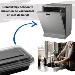 Meal Prep Bakjes - 10 Stuks - 1 Compartiment - Lunchbox - Diepvriesbakjes - Vershoudbakjes - Plastic Bakjes Met Deksel - Magnetron Bakjes Met Deksel - Meal Prep - Vershouddoos - 1L - BPA Vrij 15 Meal Prep Bakjes - 10 Stuks - 1 Compartiment - Lunchbox - Diepvriesbakjes - Vershoudbakjes - Plastic Bakjes Met Deksel - Magnetron Bakjes Met Deksel - Meal Prep - Vershouddoos - 1L - BPA Vrij -Mepal shop 1200x1200 1606