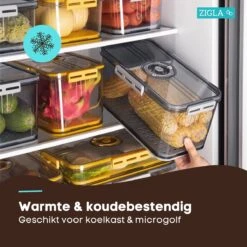 Zigla - Vershouddoos – Datumaanduiding – Voedselcontainer – Meal Prep – Fruitbakje – Vacuum Bewaardoos – Foodsaver -Mepal shop 1200x1200 1615