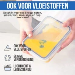 Strex Vershoudbakjes - Meal Prep Bakjes - Plastic Diepvries Bakjes - Met Deksel - 18 Delige Set - BPA Vrije Magnetronbakjes -Mepal shop 1200x1200 1637
