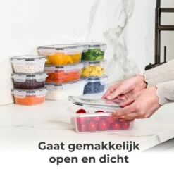 Vershoudbakjes - Meal Prep Bakjes - Lunchbox - Diepvriesbakjes - Vershouddoos - 10 Stuks - 1050ML - BPA Vrij - Stosh -Mepal shop 1200x1200 1651