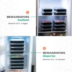 VitalDrive Meal Prep Bakjes - Magnetron Bakjes Met Deksel - Vershoudbakjes Set - Plastic Bakjes - 10 Stuks -Mepal shop 1200x1200 1675