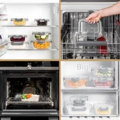 Vershoudbakjes - Meal Prep Bakjes - Diepvriesbakjes - Vershouddoos - Vershoudbakjes Set - Glas - 12 Stuks - BPA Vrij - Stosh -Mepal shop 1200x1200 1686