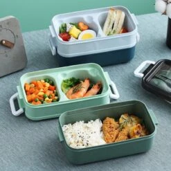 Lunchbox - Meal Prep Bakjes - Lunch Box Met Deksel - Meal Prep – Bento Box - Lunchtrommel Met Bestek Blauw -Mepal shop 1200x1200 1711