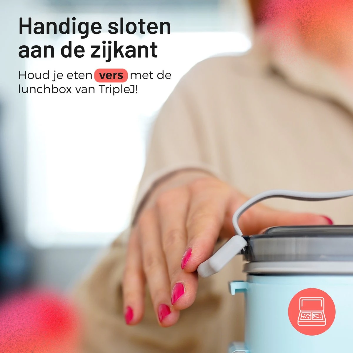 Triple J® Lunchbox - Broodtrommel - Lucht- & Lekvrij - Incl. Bestek - Magnetron & Vaatwasser Bestendig 11 Triple J® Lunchbox - Broodtrommel - Lucht- & Lekvrij - Incl. Bestek - Magnetron & Vaatwasser Bestendig - Afbeelding 9