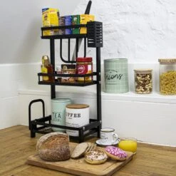 Chefs Cuisine Kruidenrek - Kruidenrek Staand - Keukenrek - Aanrecht Organiser - Bureau Organizer - Keuken Organizers - Roestvrij Staal -Mepal shop 1200x1200 1808