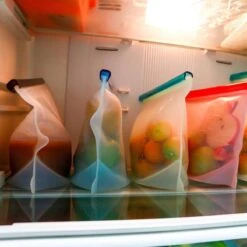 LOUZR Siliconen Vershoudzakken - Set 4-Stuks - 1000ml - Herbruikbaar -Mepal shop 1200x1200 1831