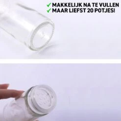 Merkloos Draaibaar Kruidenrek Met 20 Kruidenpotjes - Kruidenrek Staand - Aanrecht Organiser - Glazen Potjes Met Deksel - Inclusief 32 Etiketten En 1 Uitwisbare Stift - Ronde Afwerking - Zwart -Mepal shop 1200x1200 1836