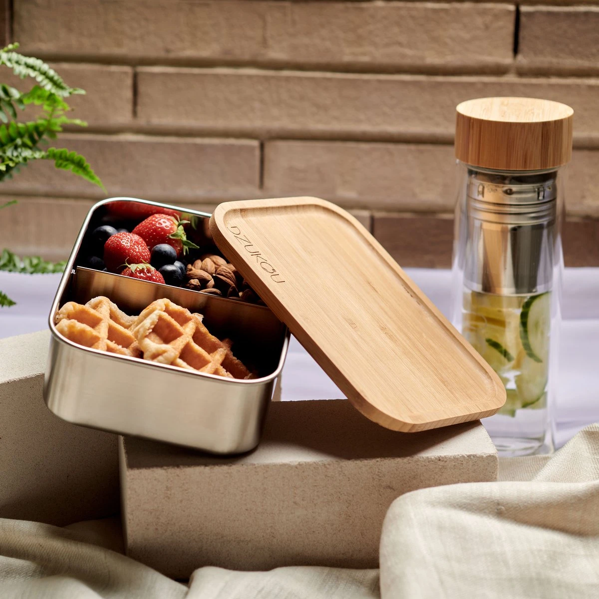 Dzukou Jim Corbett – RVS Lunchbox - Volwassenen - Met Vakjes - 1200 Ml 8 Dzukou Jim Corbett – RVS Lunchbox - Volwassenen - Met Vakjes - 1200 Ml - Afbeelding 6