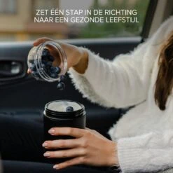 Coninx Yoghurtbeker To Go - Muesli Beker To Go - Lunchbeker - Mueslibeker 640ml (450ml+190ml) - Zwart -Mepal shop 1200x1200 1874