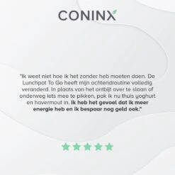 Coninx Yoghurtbeker To Go - Muesli Beker To Go - Lunchbeker - Mueslibeker 640ml (450ml+190ml) - Zwart -Mepal shop 1200x1200 1878