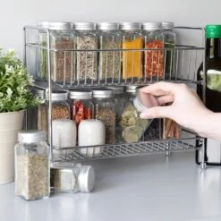 Navaris Stalen Kruidenrekje 2 Laags - Kruidenrek Staand - Rek Voor Kruidenpotjes En Glaasjes - Multifunctionele Organizer Voor Keuken En Badkamer 18 Navaris Stalen Kruidenrekje 2 Laags - Kruidenrek Staand - Rek Voor Kruidenpotjes En Glaasjes - Multifunctionele Organizer Voor Keuken En Badkamer -Mepal shop 1200x1200 1884