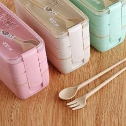 Bento Lunchbox - Lunchtrommel 900ml 3 Laags - Inclusief Bestek - Beige - Opline -Mepal shop 1200x1200 1904