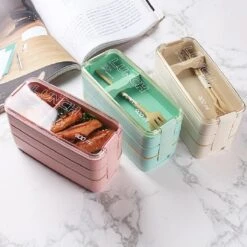 Bento Lunchbox - Lunchtrommel 900ml 3 Laags - Inclusief Bestek - Beige - Opline -Mepal shop 1200x1200 1905