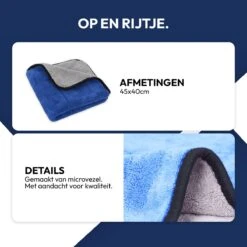 STACK Multi Cloth | 40 X 45 Cm - Microvezel - Krasvrij - Auto Schoonmaak Doek - Auto Poetsen / Reinigen / Drogen / Afwerken - Auto Droogdoek - Auto Handdoek - Schoonmaak Accessoires - Auto Poetsdoek - Autodoek -Mepal shop 1200x1200 191