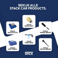 STACK Multi Cloth | 40 X 45 Cm - Microvezel - Krasvrij - Auto Schoonmaak Doek - Auto Poetsen / Reinigen / Drogen / Afwerken - Auto Droogdoek - Auto Handdoek - Schoonmaak Accessoires - Auto Poetsdoek - Autodoek -Mepal shop 1200x1200 193