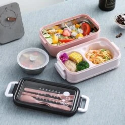 Lunchbox - Meal Prep Bakjes - Lunch Box Met Deksel - Meal Prep – Bento Box - Lunchtrommel Met Bestek Groen -Mepal shop 1200x1200 1958