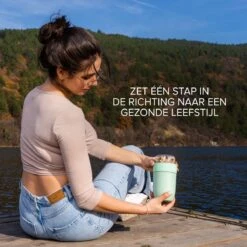 Coninx Yoghurtbeker To Go - Muesli Beker To Go - Lunchbeker - Mueslibeker 640ml (450ml+190ml) - Groen -Mepal shop 1200x1200 1962