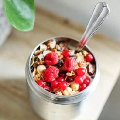 Coninx Thermos Lunchbox - Muesli Beker To Go - Isoleer Lunchpot - Yoghurtbeker To Go - Mueslibeker 840ml (600ml+240ml) - RVS -Mepal shop 1200x1200 1988