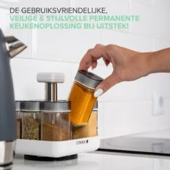 Coninx Kruidenrek Staand - Draaiend Kruidenrek Met Glazen Potjes - Kruidencarrousel Draaibaar - 8 Kruidenpotjes - Wit / RVS 16 Coninx Kruidenrek Staand - Draaiend Kruidenrek Met Glazen Potjes - Kruidencarrousel Draaibaar - 8 Kruidenpotjes - Wit / RVS -Mepal shop 1200x1200 2012