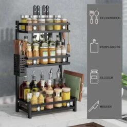 Koflergoods - Kruidenrek - Kruidenrek Staal - 3 Laags - Opbergrek - Keuken Organizer - Roestvrijstaal - Aanrecht Organizer -Mepal shop 1200x1200 2020