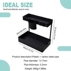 Kruidenrekken, Opslagrekken In De Keuken, 2 Lagen, Naaierrekken Op Het Aanrecht, Voor Organisatoren Van Kruidenrekken, Aardewerk/Opbergrekken Van De Keuken -Mepal shop 1200x1200 2071