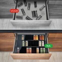 Goedewaere Kruidenrek Lade - 6 Stuks - Keuken Organizers - Keukenlade Organiser - Kruiden Organizer - Uitschuifbaar - Kunststof -Mepal shop 1200x1200 2078