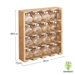 Merkloos Decopatent® Kruidenrekje Ophangbaar - Kruidenrek Inclusief 16 Kruidenpotjes - Bamboe Hout - 4 Laags 14 Merkloos Decopatent® Kruidenrekje Ophangbaar - Kruidenrek Inclusief 16 Kruidenpotjes - Bamboe Hout - 4 Laags -Mepal shop 1200x1200 2088