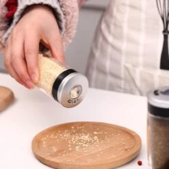 Merkloos Decopatent® Kruidenrek Incl. 16 Glazen Kruiden Potjes - Rvs Strooideksel - Staand Kruiden & Specerijen Rek - Kruidenpotjes Glas -Mepal shop 1200x1200 2106