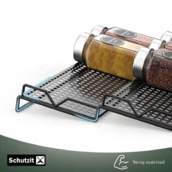 Schutzit - Kruidenrek Lade - Metaal - Zwart - 3 Lagen - Kruiden Organizer Liggend Ladeinzet -Mepal shop 1200x1200 2114