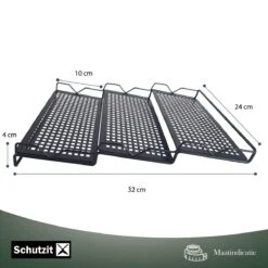 Schutzit - Kruidenrek Lade - Metaal - Zwart - 3 Lagen - Kruiden Organizer Liggend Ladeinzet -Mepal shop 1200x1200 2115