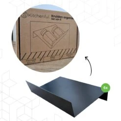 Kitchenful Kruidenrek Lade - Kruiden Organiser - 6 Stuks - Zwart - Verstelbaar - Metaal - Kruiden Opberger 16 Kitchenful Kruidenrek Lade - Kruiden Organiser - 6 Stuks - Zwart - Verstelbaar - Metaal - Kruiden Opberger -Mepal shop 1200x1200 2121