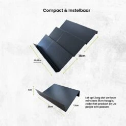 Kitchenful Kruidenrek Lade - Kruiden Organiser - 6 Stuks - Zwart - Verstelbaar - Metaal - Kruiden Opberger 18 Kitchenful Kruidenrek Lade - Kruiden Organiser - 6 Stuks - Zwart - Verstelbaar - Metaal - Kruiden Opberger -Mepal shop 1200x1200 2123