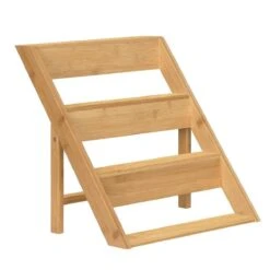 Merkloos Decopatent® Kruidenrekje Staand - Kruidenrek Voor 16 Tot 20 Kruidenpotjes - Hout - 4 Laags -Mepal shop 1200x1200 2163