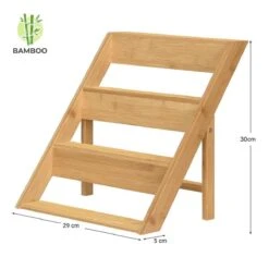 Merkloos Decopatent® Kruidenrekje Staand - Kruidenrek Voor 16 Tot 20 Kruidenpotjes - Hout - 4 Laags -Mepal shop 1200x1200 2167