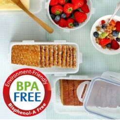 Lock&Lock Vershouddoos - Bewaardoos Met Deksel - Voor Ontbijtkoek Peperkoek En Cake - Cakedoos - 100% Luchtdicht - 2 Liter -Mepal shop 1200x1200 2223