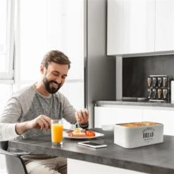 Delaware Broodtrommel Metaal 30 X 16 X 20,5 Cm Klapdeksel Ventilatiegaten -Mepal shop 1200x1200 2229