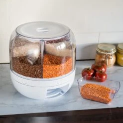 Roterende Voedsel Dispenser - 6 Vakken - Met Doseerschep - BPA Vrij - Handig -Mepal shop 1200x1200 2241