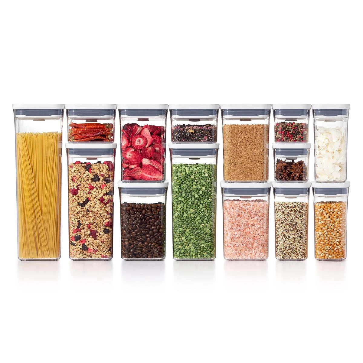 OXO Good Grips Voorraadbus 'POP' 2.0 - Groot Vierkant - Hoog - 5,7 Liter 7 OXO Good Grips Voorraadbus 'POP' 2.0 - Groot Vierkant - Hoog - 5,7 Liter - Afbeelding 5