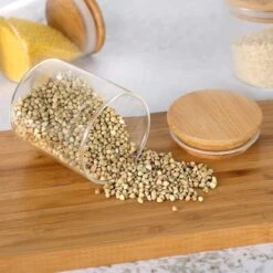 Quality Needz - Voorraadbussen - 250 ML - Glazen Potjes Met Deksel - Kruidenpotjes - 10 Delige Set - BPA-vrij - Gratis Pen & Herschrijfbare Stickers -Mepal shop 1200x1200 2271