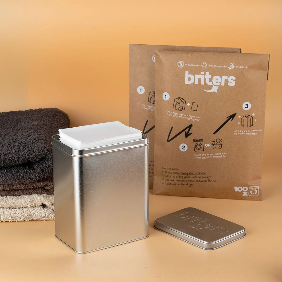 Briters Bewaarblik Origineel - Voor 200 Briters Wasstrips - Gemaakt In Nederland - Aluminium - 100% Recyclebaar - 10 Jaar Garantie 3 Briters Bewaarblik Origineel - Voor 200 Briters Wasstrips - Gemaakt In Nederland - Aluminium - 100% Recyclebaar - 10 Jaar Garantie