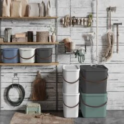 Rotho - Opbergcontainer / Voorraadbus Met Deksel 6L - Gerecycleerd Plastic BPA Vrij - Cappuccino -Mepal shop 1200x1200 2286